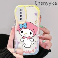 เคส Chenyyyka สำหรับ Huawei Nova 7 SE Nova 7 Pro Nova 9 SE Nova 11 SE Nova 10 SE Honor 20เคสการ์ตูนน่ารักสีชมพูเมโลดี้เนื้อครีมเคสโทรศัพท์โปร่งใสขอบคลื่นมีในสต็อกเหมาะสำหรับเด็กชายและเด็กหญิงเคสกันกระแทกซิลิโคนอ่อนชัดเจนเคส