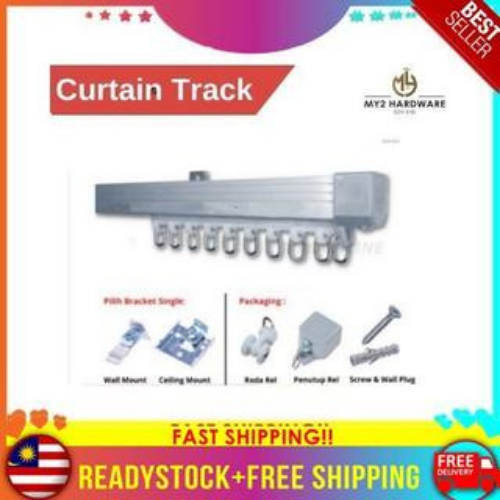 DOSO Single Set Curtain Rail / Besi Langsir (Ceiling Bracket) Lazada