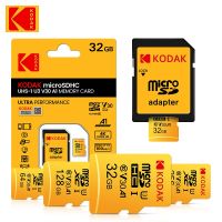 การ์ดหน่วยความจํา KODAK EVO Plus 256GB 128GB U3 4K Micro SD Card 64GB 32GB SDHC Microsd UHS-I C10 TF Trans Flash Microsd พร้อมอะแดปเตอร์