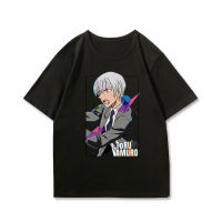 Detective Conan อะนิเมะเสื้อยืดฤดูร้อนแขนสั้นชาย Zero and Akai Shuuichi อะนิเมะพิมพ์เสื้อผ้า