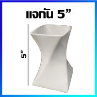 แจกัน แจกันดอกไม้ แจกันทรงสูง แจกันเซรามิค 5 นิ้ว - White Ceramic Vase 5 Inches