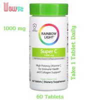 Rainbow Light Super C 1000 mg 60 Tablets วิตามินซี 1000 มก. 60 เม็ด