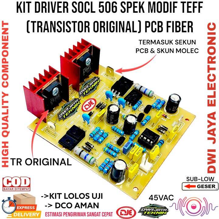 Kit Driver Power Amplifier SOCL 506 PCB FIBER Modif Teff | Lazada Indonesia