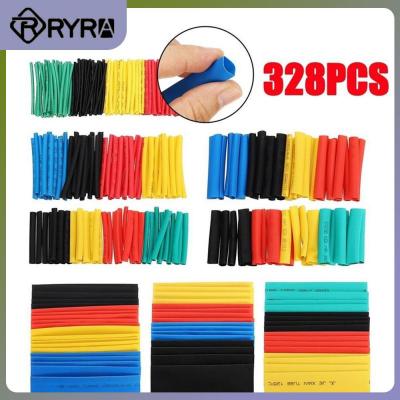 Electronic Protective Cover 328pcs/set Heat Shrink Tube Polyolefin Wire Cable Sleeving Tubing Insulated Home Accessories Tools Cable Management