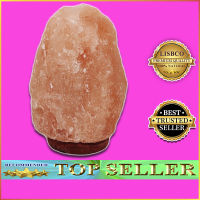 โคมไฟเกลือหิมาลายัน เกลือชมพู หิมาลัย ขนาด 2-3 kg ทรงธรรมชาติ Himalayan Salt Lamp Natural Shape Size 2-3 kg พร้อมหลอดไฟปรับระดับได้ ป้องกันฝุ่นละออง