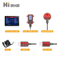 HIBMS Smart bms Accessory Bluetooth USB To UART RS485 Cables Module NTC Battery SOC Capacity Indicator LCD Screen Board Panel