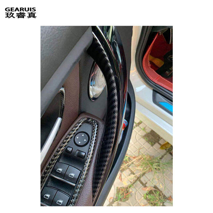 สำหรับ-bmw-3-4-series-f30-f32-f33-f35-2013-2019รถจัดแต่งทรงผมภายในมือจับประตูดึงฝาครอบป้องกันสติ๊กเกอร์ตัดอุปกรณ์เสริม