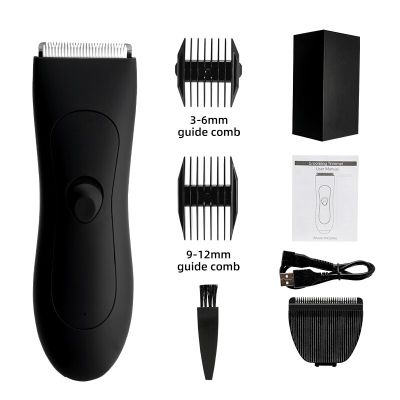ZZOOI Waterproof Body Hair Trimmer Balls Shaver for Men Pubic Electric Mens Groomer Clippers Ceramic Blade Male Private Razor Removal