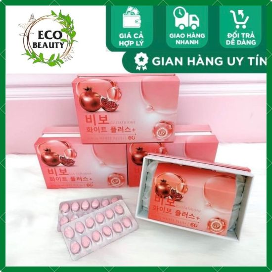 Mới + quàviên uống trắng da ngừa nám thơm cơ thể chống nắng hàn quốc bibos - ảnh sản phẩm 1