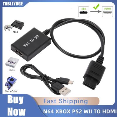 Konsol Game Kabel HD N64 PS2 Wii Xbox Ke HDMI Kompatibel HD TV 1080P untuk Kabel HDMI Colok dan Mainkan Nintendo 64 Ke HDMI Converter