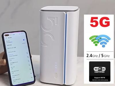 5G CPE Router PRO 2 WiFi 6 Mesh Router รองรับ 5G 4G 3G AIS,DTAC,TRUE,NT, SMART Intelligent Wireless Access router (CPE)