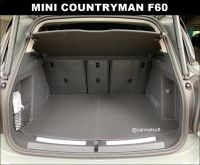 แผ่นปูท้ายรถ MINI Countryman F60 พรมกระดุมเม็ดเล็กpvc สีดำ รวมแผ่นปิดเบาะ เข้ารูป ตรงรุ่น