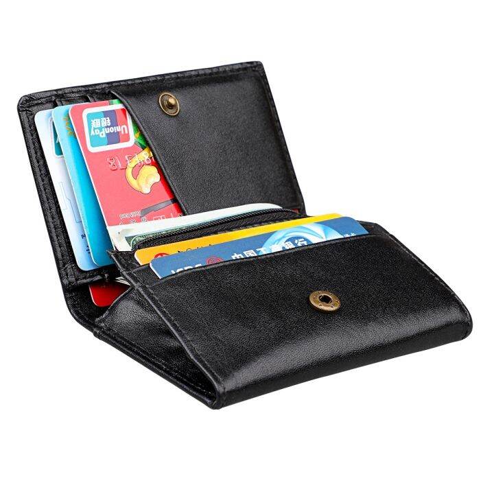 layor-wallet-กระเป๋าสตางค์สำหรับผู้ชาย-กระเป๋าเงินใส่บัตรหนังแท้ขนาดเล็กมินิกระเป๋าใส่เหรียญเพรียวบางกระเป๋าใส่เงินกระเป๋าสตางค์ที่ใส่นามบัตรและบัตรเครดิต-rfid-แบบพับได้สำหรับผู้หญิง