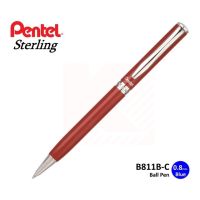ปากกาลูกลื่น Pentel B811B-C ด้ามสีแดง