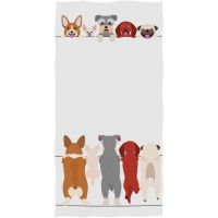 【cw】 Standing Small Dogs Front And Back Border Set Drying