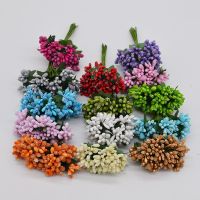 【CC】 24pcs/lot Stamen Artificial Flowers /DIY Pistils Heads Wedding Scrapbooking Decoration