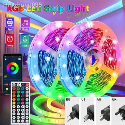 Led Strip Light RGB 5M-20M Flexible Ribbon Lamp Tape Diode USB Bluetooth Controller Led Lights for Home Decor 12V Power Supply