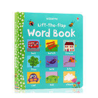 English original genuine picture book produced by Usborne lift the flap word book learning words flipping paperboard Early Childhood Education Enlightenment