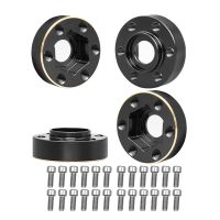 4Pcs Brass Weights Wheel Hex Hub Widen Adapter for 1/10 RC Crawler 1.9 2.2Inch Wheels Rim Axial SCX10 TRX4 6mm