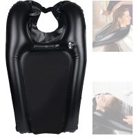 PVC Inflatable Shampoo Basins Salon Portable Shampoo Pad Material Sink Hair At Home Folding Hairdressing Head Tray