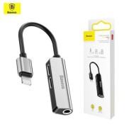 Jack chia cổng Lightning 1 thành 3 có hỗ trợ đàm thoại Baseus L52 cho iP7-8
