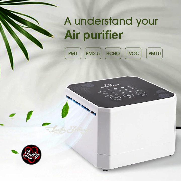 Pembersih Ion Udara Ruangan Negative Ion Generator Air Purifier Active Carbon Hepa Filter 9216