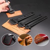 【CW】 New mold leather cutting needle belt round perforation sewing chisel set craft kit 5mm hole spacing 6mm diameter 4mm