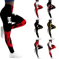 【YD】 Leggings Waist Fashion Print Sport Legings Pants Gym Clothing Workout Leggins Ladies Leginsy Legins