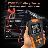 ZZOOI Car Battery Tester 12V 24V Automotive CCA Digital Auto Battery Analyzer Accurate Battery Diagnostic Tool