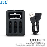 DCH-DB110UE DCH-DB110UE J76 JJC DB-110 LI-90B เครื่องชาร์จแบตเตอรี่ชาร์จสามกล้อง USB สำหรับ Ricoh Griix Griix Olympus TG6 TG5 TG4 TG3 TG2อุปกรณ์ TG1