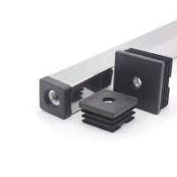 Rectangular Pipe plugs with nut M8 hole Square tube plug Pipe Cover Table and chair shelf mat Inner cap Furniture feet