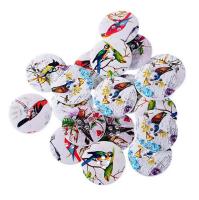 (1 LOT=10PCS ) DIY Craft scrapbooking accessory birds floral high heel pattern decorative wooden buttons sewing supply Haberdashery