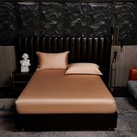 【hot】！ Luxury Lyocell Soft Fitted Sheet Mattress Cover With All-around Elastic Rubber Band Bed