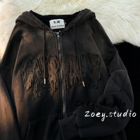 Zoey.Studio เสื้อฮู้ด เสื้อแขนยาวอบอุ่น หลวมและสบาย ชิค ล้ำสมัย สไตล์ สบายๆ WWY23A01JG 42Z231016