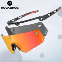 ROCKBROS จักรยานแว่นตาจักรยานแว่นกันแดดผู้ชาย MTB P Olarized Frameless แว่นตา UV400แม่เหล็กแยกขนาดใหญ่ขี่จักรยาน2 In 1แว่นตา