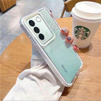 เคส V27E VIVO V27 V27 Pro 5G เคส VIVO Y76 Y72 Y52Y12 Y12i Y15 Y17 Y20 T1X Y20S กรัม/Y12A Y12S Y21S Y21T Y33S Y33T 4G Y15A Y20i เคส Y02กันตกปองกันโดยทำให้หนาขึ้นกันกระแทก2023เคสโทรศัพท์โปร่งใสสีลูกอมซิลิโคนนิ่มปก