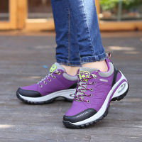 Hiking Shoes Women Lace-up Sports Shoes Gym Trainers Walking Shoes Comfortable Womens Sneakers Outdoor Trekking Shoes Tennis