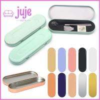 JUJE83274 2ชิ้นกระป๋องชาขวดรีฟิลภาชนะใส่เครื่องสำอางกล่องเหล็กเครื่องมือแหนบกล่องกล่องเก็บของโถอลูมิเนียมดีบุก