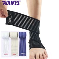 【LZ】 AOLIKES 1 Pcs Sport Ankle Bandage Elastic For gym Foot Protector Band achilles tendon retainer Support plantar Ankle Strap Belt