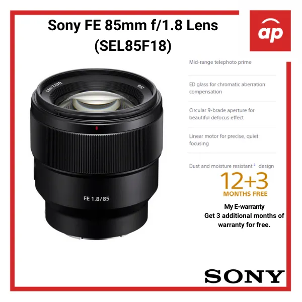 注目の FE Sony 85mm F1.8 FE SEL85F18 85mm - www.uspsiena.it
