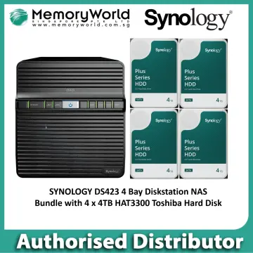  Synology 4-Bay DiskStation DS423 Bundle with 4 x