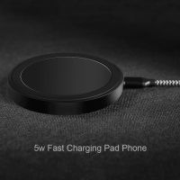 【 HOT】ร้อน5W แบบพกพา QI Wireless Charger สำหรับ Samsung S8 S9 5W Universal Wireless Charging Pad สำหรับ IPhone Xs Max XR X 8 Plus