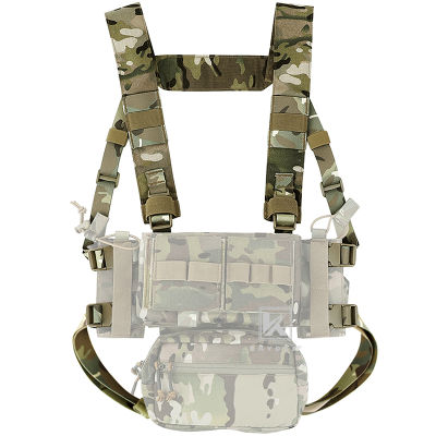 KRYDEX Micro Fight Fat Strap H Harness For MK3 MK4 D3CRM Chest Rig Spiritus Style Shoulder &amp; Back Strap With Male&amp;Female Buckles