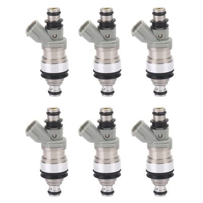 6Pcs Fuel Injectors Replacement Parts Accessories Fit For Toyota T100 Tacoma 4Runner 1996-1998 3.4L 23250-62030 23209-62030