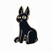 Custom Handsome Black Cat Lapel Pin Cute Funny Little Black Cat Of High Quality Gold Metal Soft Enamel Zinc Alloy Badge For Gift Fashion Brooches Pins