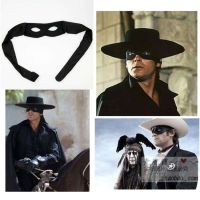 Zorro Costume Lone Ranger Green Hornet COS Props Half-Face Mens Ball Mask Black Cloth Eye Mask Cloak 【OCT】