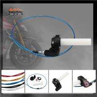 ZZOOI Motorcycle Grips With Turn Throttle Clamp Twist Cable Throttle Cable for 110-250CC 7/8" 22mm 1200MM Universal Motocross Parts