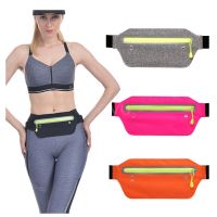 {PYAO Travel Department Store}Ultra Slim Sport Waist Bum Belt Bag Running Jogging Hiking Zip Fanny Pack กระเป๋าคาดเอวความจุขนาดใหญ่พร้อมแถบสะท้อนแสงปรับ