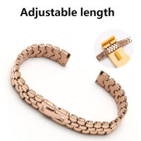 Stainless steel watchband 6mm 8mm 10mm silver golden bracelet Replacement strap for size dial ladys fashion watch Bracelet