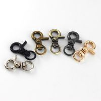 【CW】☬✐☫  1x Metal Clasps Gate Leather Leash Webbing Keychain Hooks